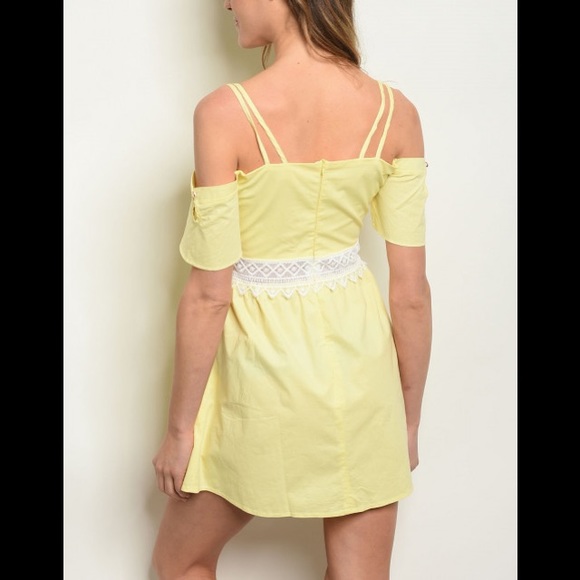 💗 beautiful yellow off shoulder Spring dress❤️💗 - Picture 6 of 6